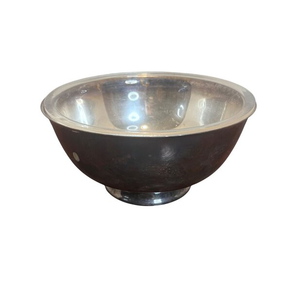 Reed & Barton Silver Plated Footed Paul Revere Style Bowl #104 - Picture 1 of 4